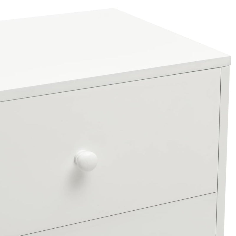 vidaXL Bedside Cabinets 2 pcs White 40x30x50 cm Solid Pinewood