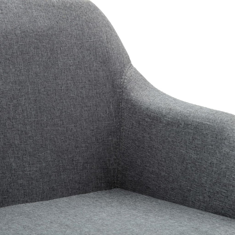 vidaXL Swivel Office Chair Light Grey Fabric