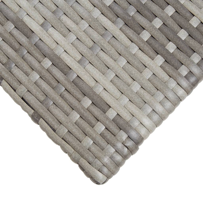 vidaXL Tea Table Grey 50x50x47 cm Poly Rattan