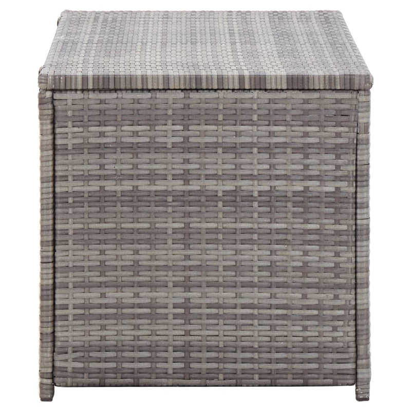 vidaXL Garden Storage Box Poly Rattan 100x50x50 cm Grey