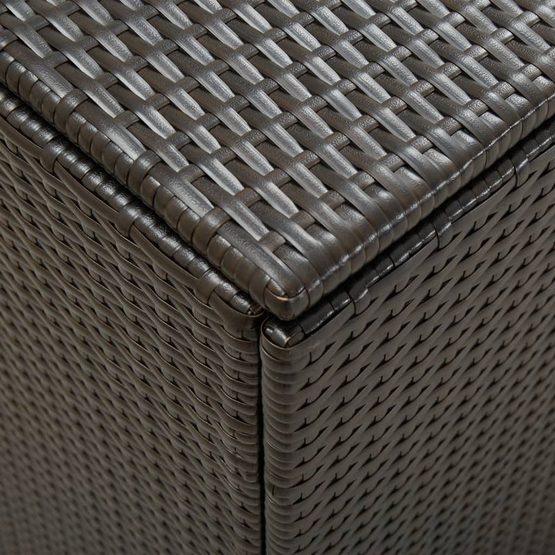 vidaXL Garden Storage Box Poly Rattan 180x90x70 cm Brown