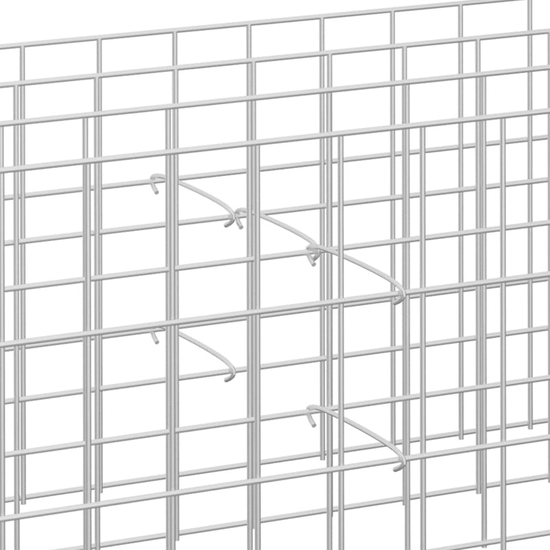 vidaXL Gabion Hooks 100 pcs Galvanised Steel 15 cm