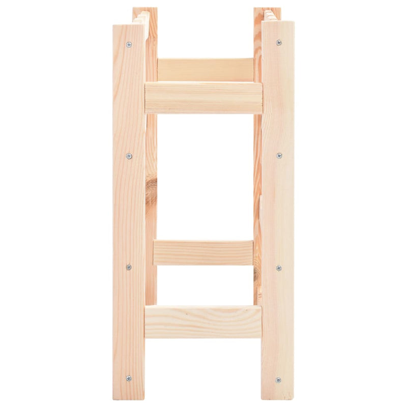 vidaXL Wine Rack for 16 Bottles Solid Wood Pine