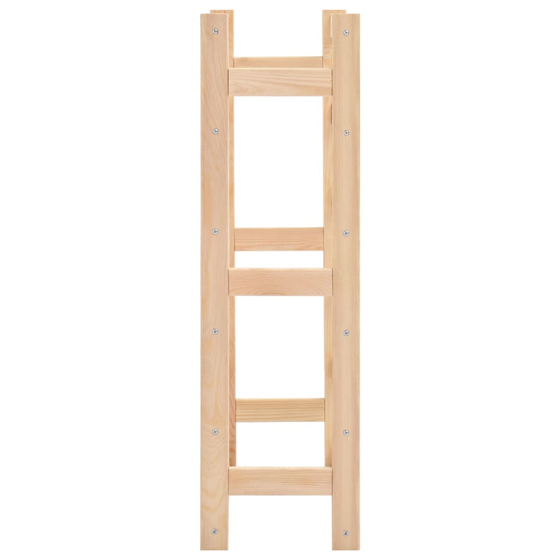 vidaXL Wine Rack for 30 Bottles Solid Wood Pine