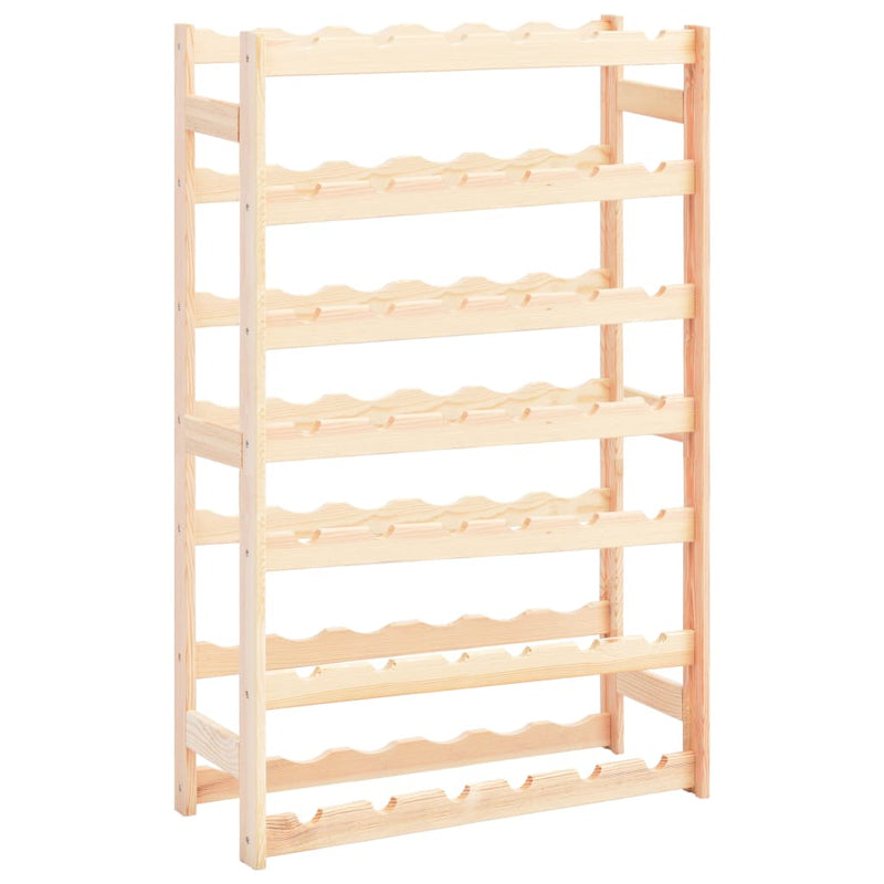 vidaXL Wine Rack for 42 Bottles Solid Wood Pine