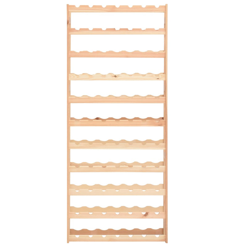 vidaXL Wine Rack for 77 Bottles Solid Wood Pine