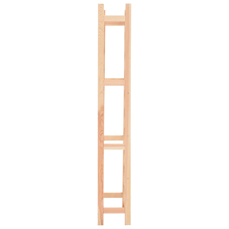 vidaXL Wine Rack for 77 Bottles Solid Wood Pine