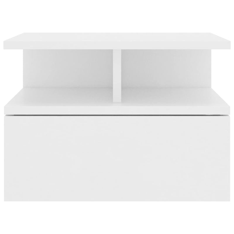vidaXL Floating Nightstands 2 pcs White 40x31x27 cm Engineered Wood