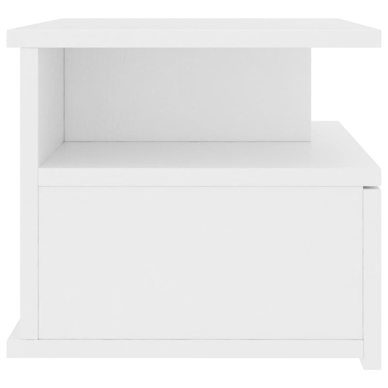 vidaXL Floating Nightstands 2 pcs White 40x31x27 cm Engineered Wood