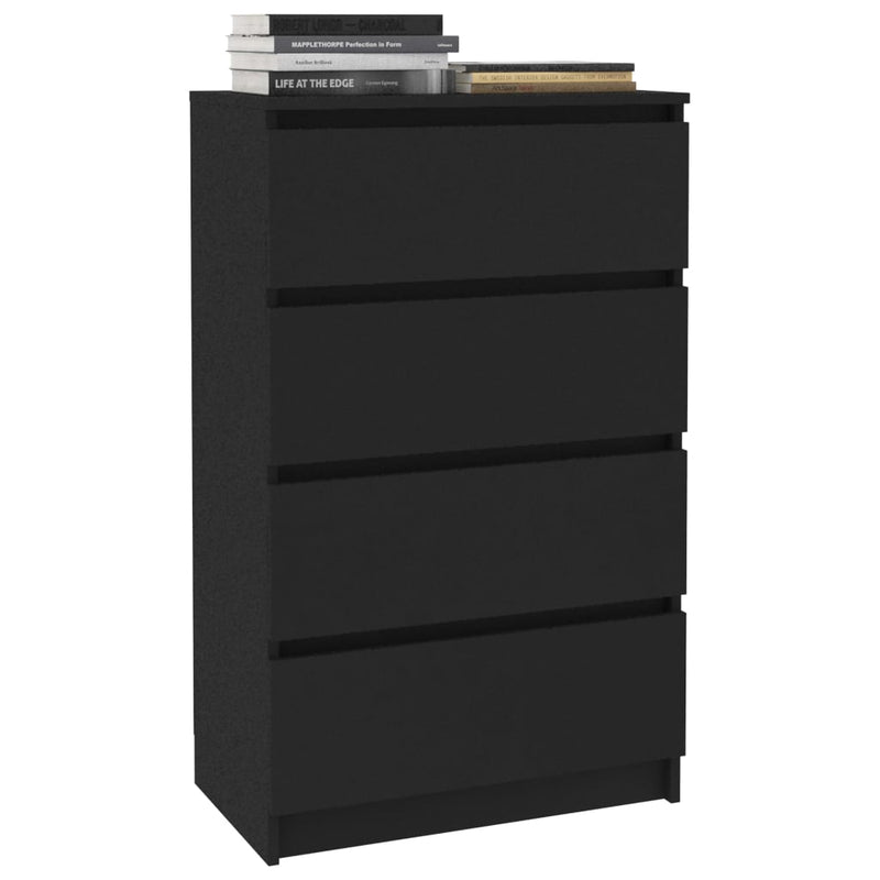 vidaXL Sideboard Black 60x35x98.5 cm Engineered Wood