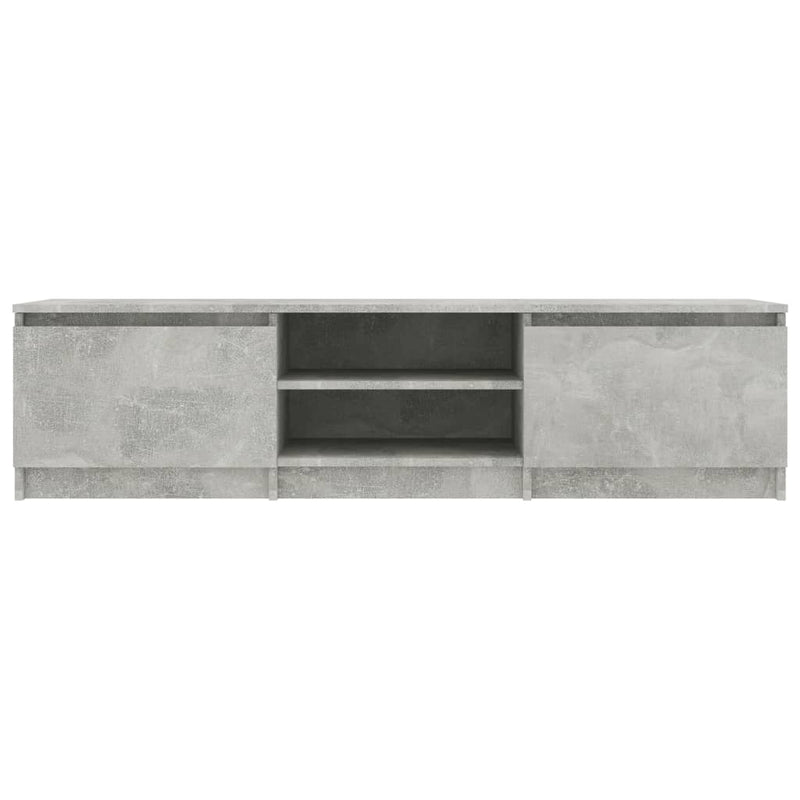 vidaXL TV Cabinet Concrete Grey 140x40x35.5 cm Engineered Wood
