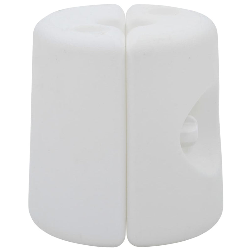 vidaXL Gazebo Weights 4 pcs PE White