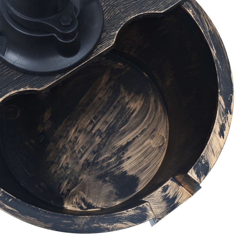 vidaXL Garden Water Fountain Barrel with Pump