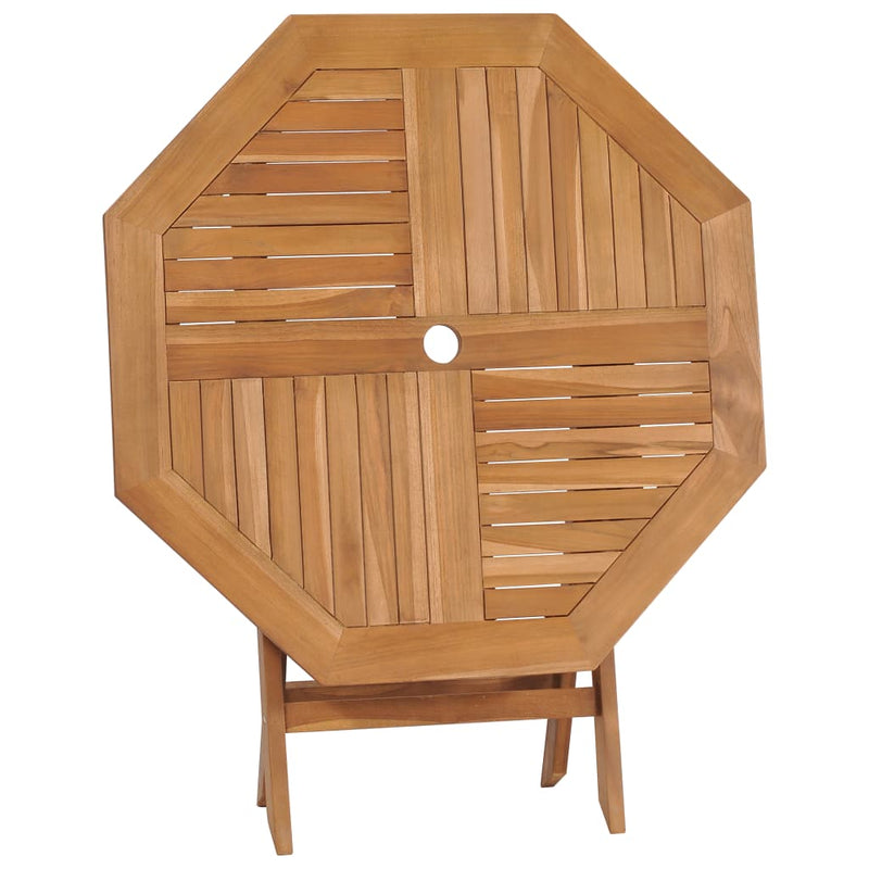 vidaXL Folding Garden Table 85x85x76 cm Solid Teak Wood