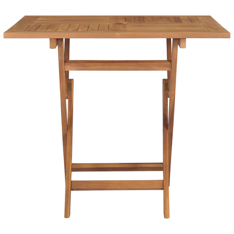 vidaXL Folding Garden Table 85x85x76 cm Solid Teak Wood