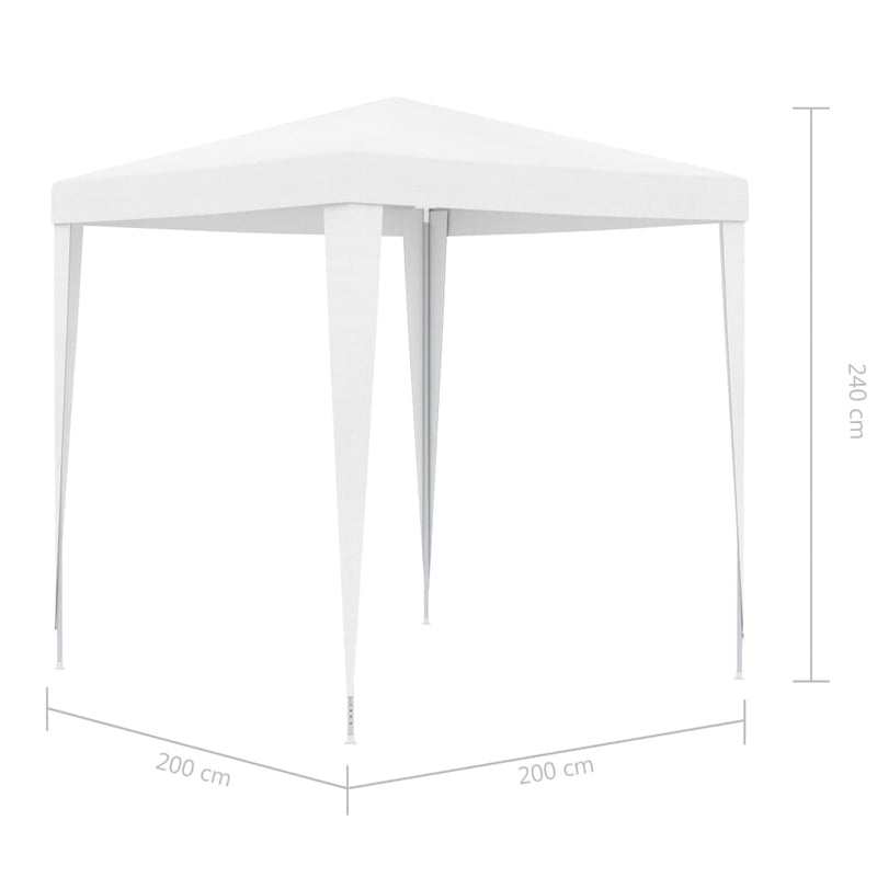 vidaXL Party Tent 2x2 m White
