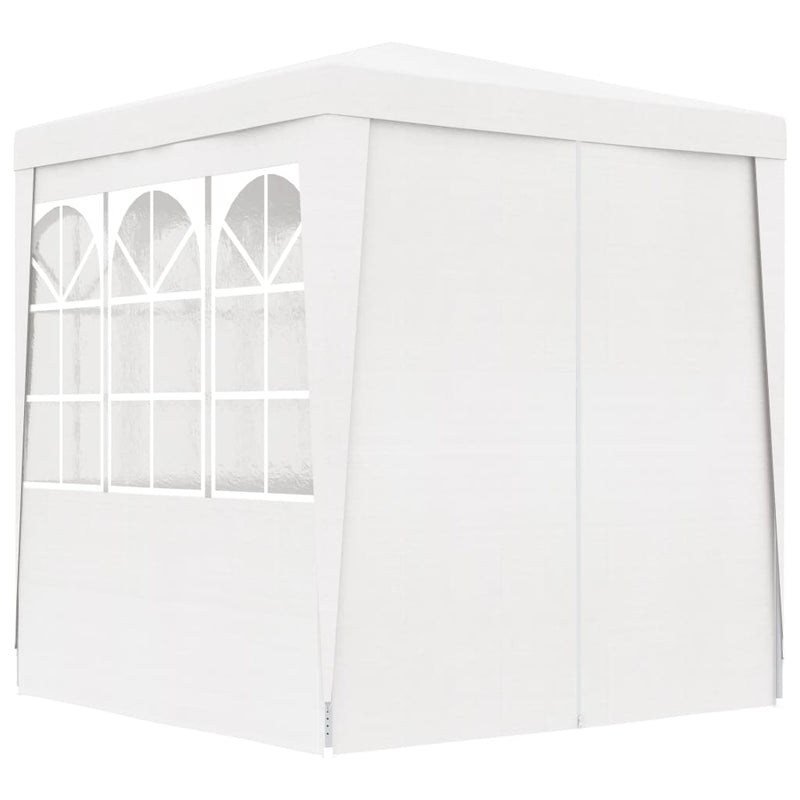 vidaXL Professional Party Tent with Side Walls 2.5x2.5 m White 90 g/m²