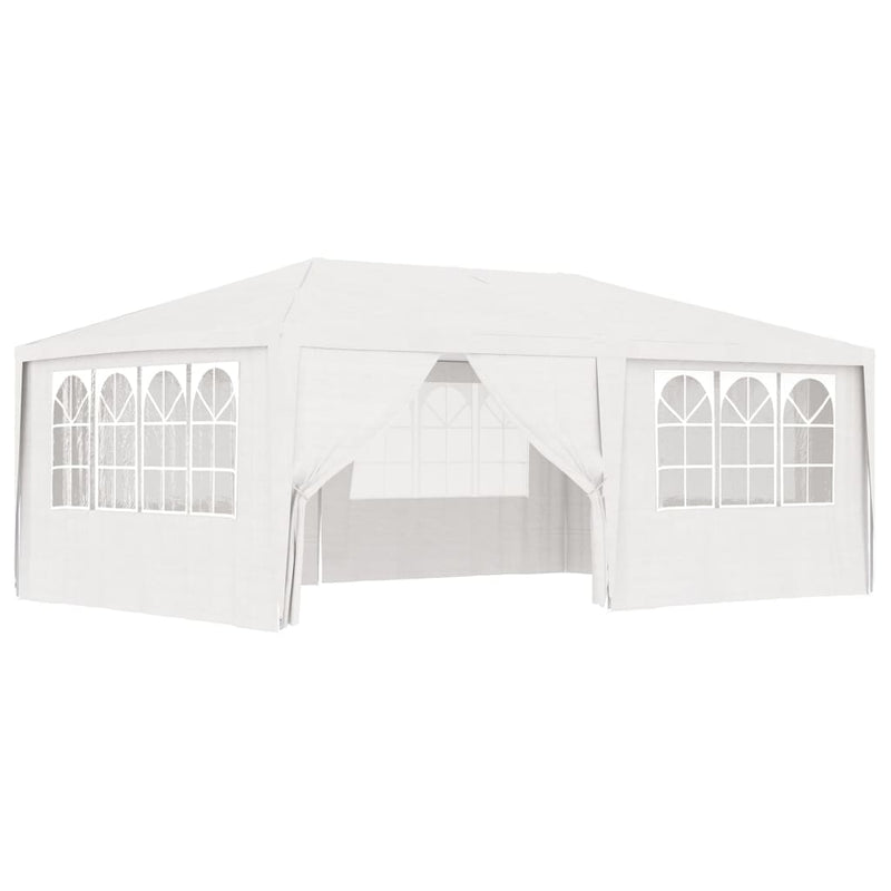 vidaXL Professional Party Tent with Side Walls 4x6 m White 90 g/m²
