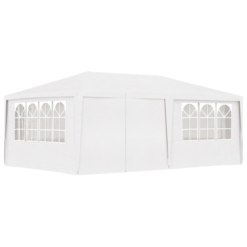 vidaXL Professional Party Tent with Side Walls 4x6 m White 90 g/m²