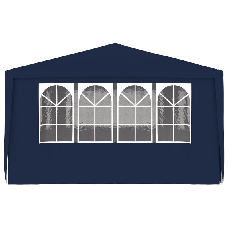 vidaXL Professional Party Tent with Side Walls 4x6 m Blue 90 g/m²