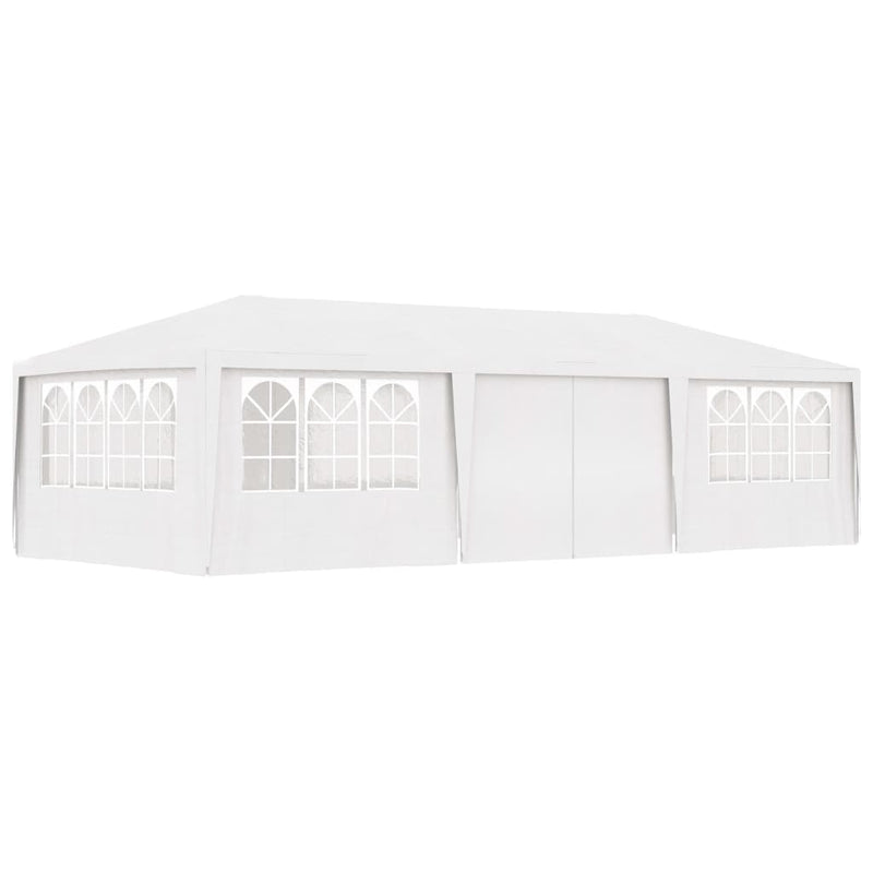 vidaXL Professional Party Tent with Side Walls 4x9 m White 90 g/m²
