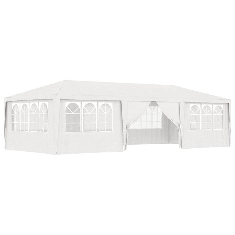 vidaXL Professional Party Tent with Side Walls 4x9 m White 90 g/m²