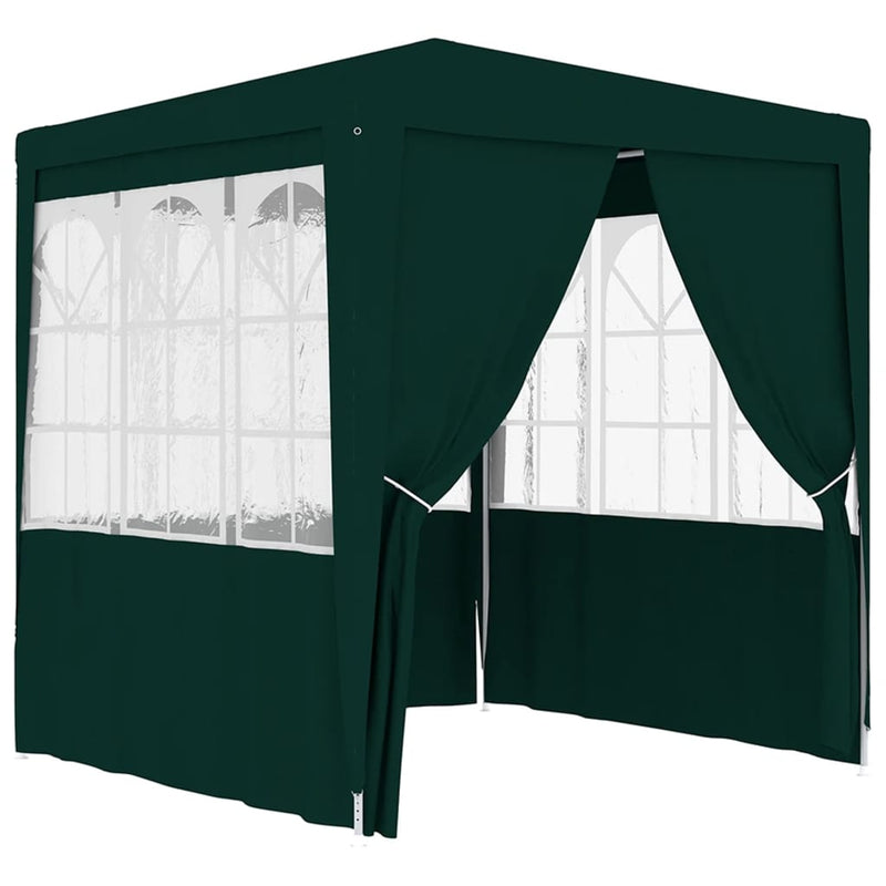 vidaXL Professional Party Tent with Side Walls 2x2 m Green 90 g/m²