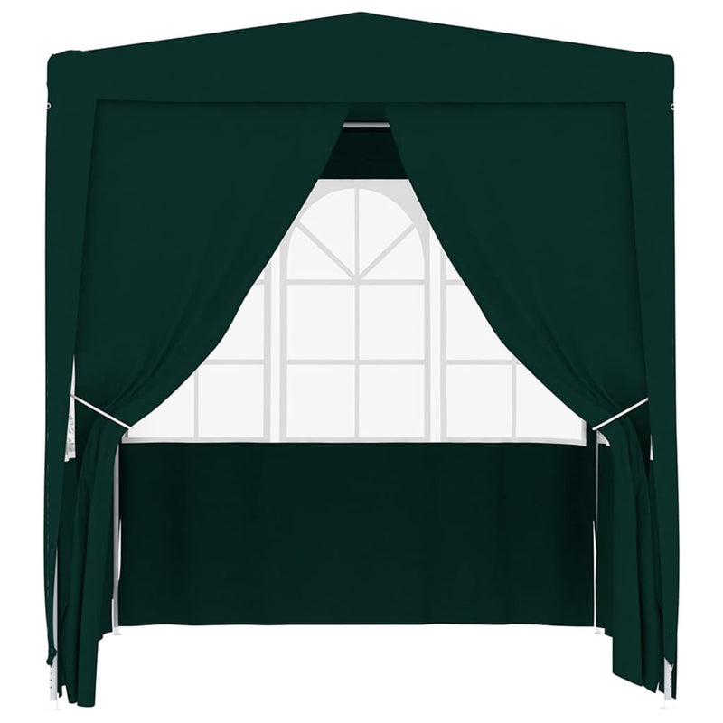 vidaXL Professional Party Tent with Side Walls 2x2 m Green 90 g/m²