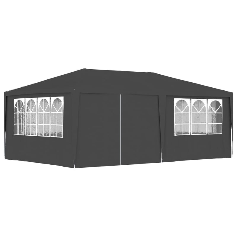 vidaXL Professional Party Tent with Side Walls 4x6 m Anthracite 90 g/m²