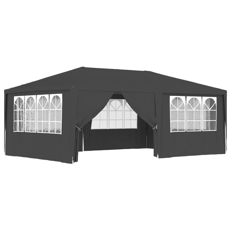 vidaXL Professional Party Tent with Side Walls 4x6 m Anthracite 90 g/m²