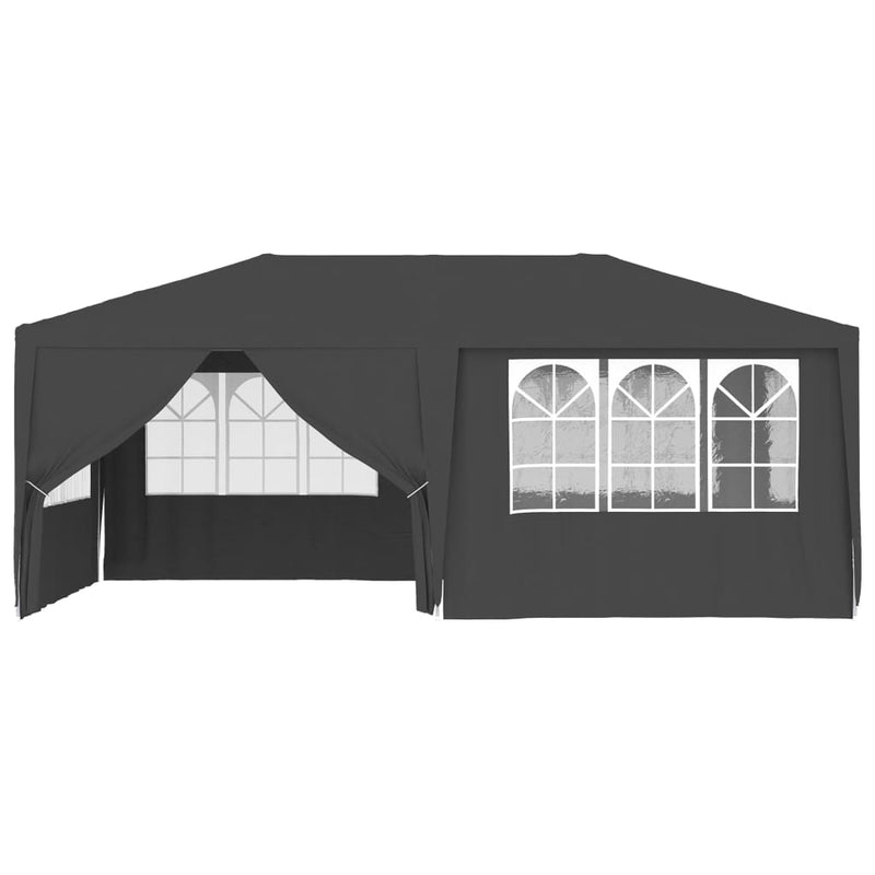 vidaXL Professional Party Tent with Side Walls 4x6 m Anthracite 90 g/m²