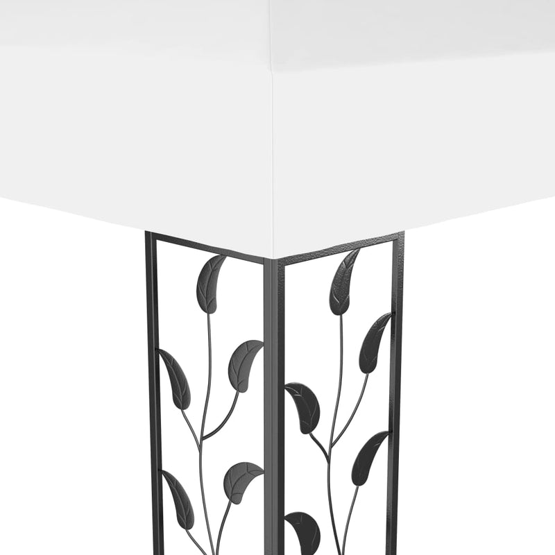 vidaXL Gazebo with Double Roof 3x4 m White