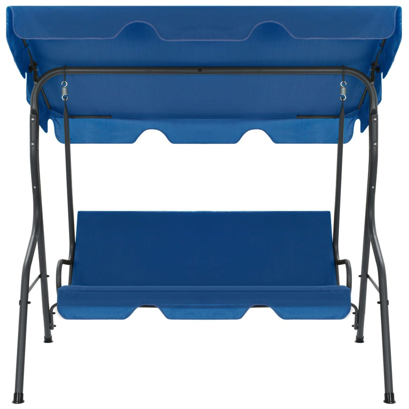 vidaXL Garden Swing Bench Dark Blue 170x110x153 cm Fabric