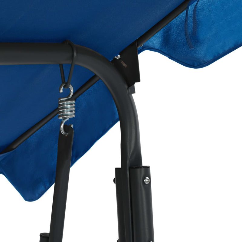 vidaXL Garden Swing Bench Dark Blue 170x110x153 cm Fabric