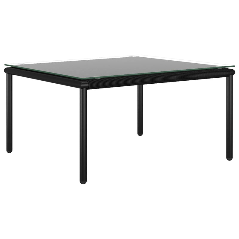vidaXL 8 Piece Garden Lounge Set with Cushions Black PVC