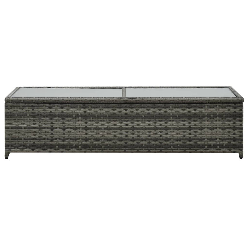 vidaXL 4 Piece Garden Lounge Set with Cushions Poly Rattan Anthracite