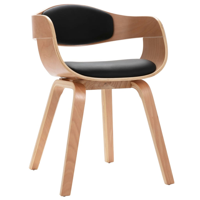 vidaXL Dining Chairs 2 pcs Bent Wood and Faux Leather