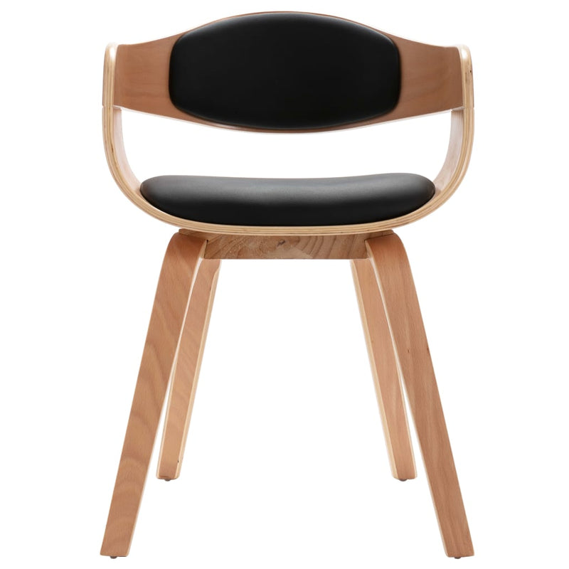 vidaXL Dining Chairs 2 pcs Bent Wood and Faux Leather