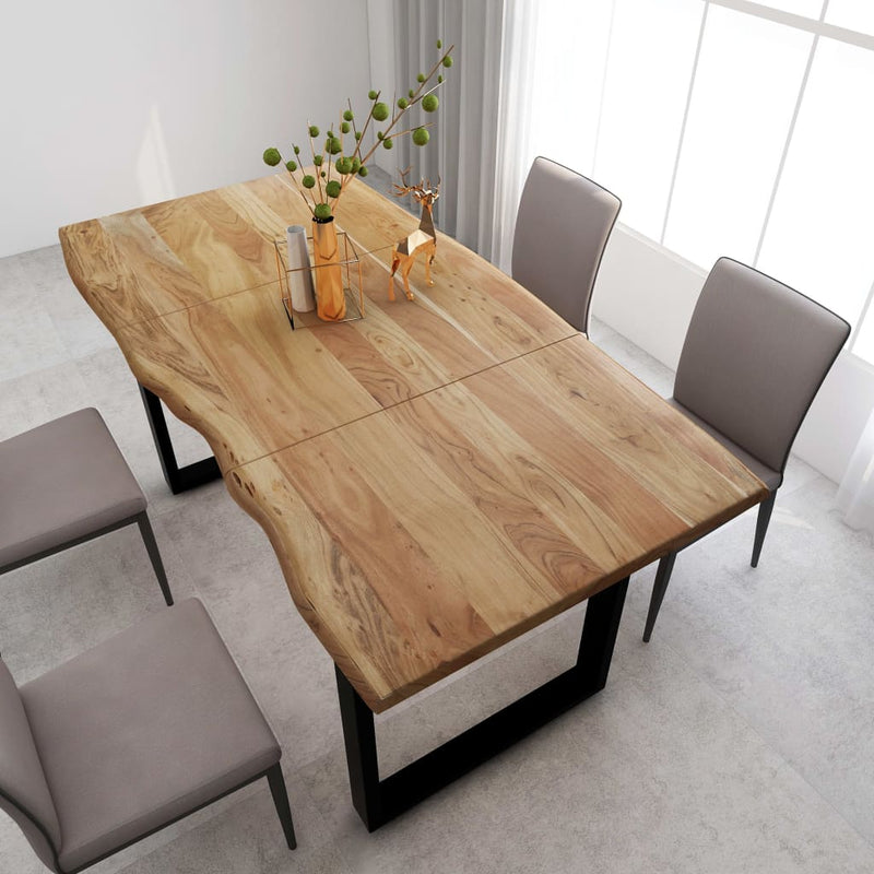 vidaXL Dining Table 180x90x76 cm Solid Acacia Wood