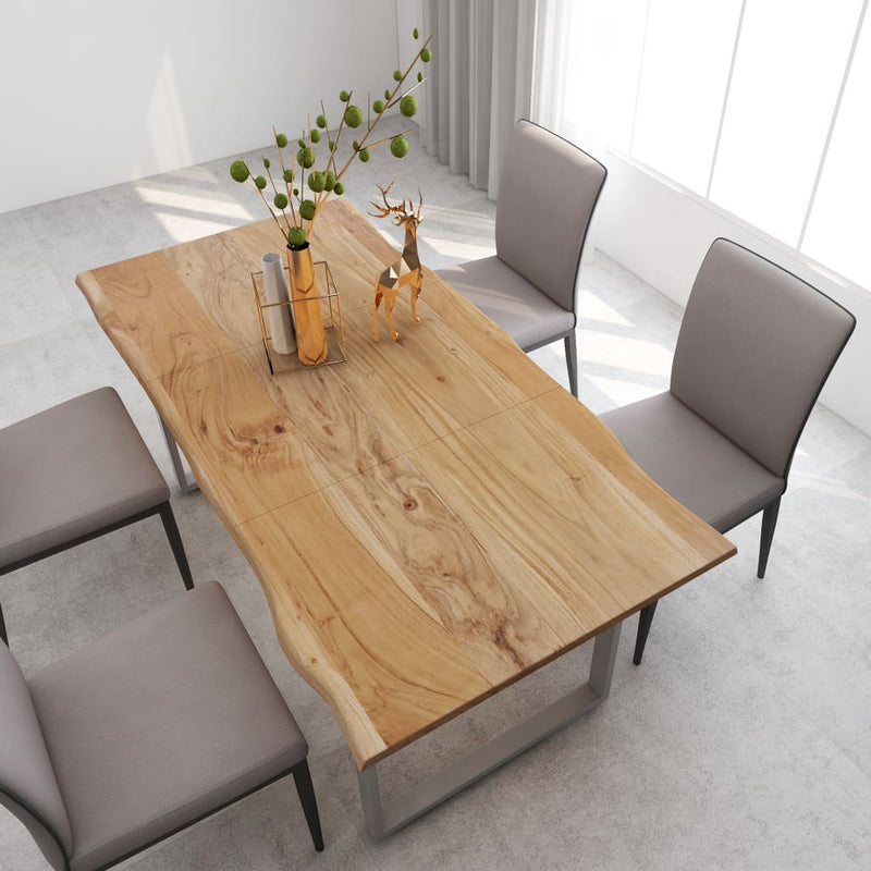 vidaXL Dining Table 180x90x76 cm Solid Acacia Wood