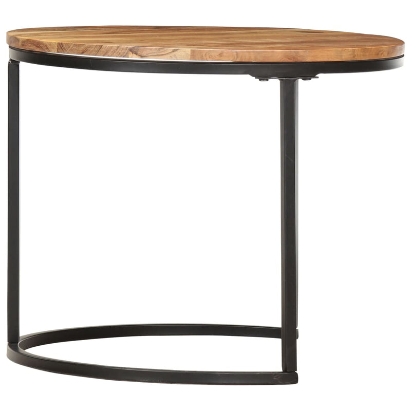 vidaXL Nesting Tables 3 pcs Solid Wood Acacia