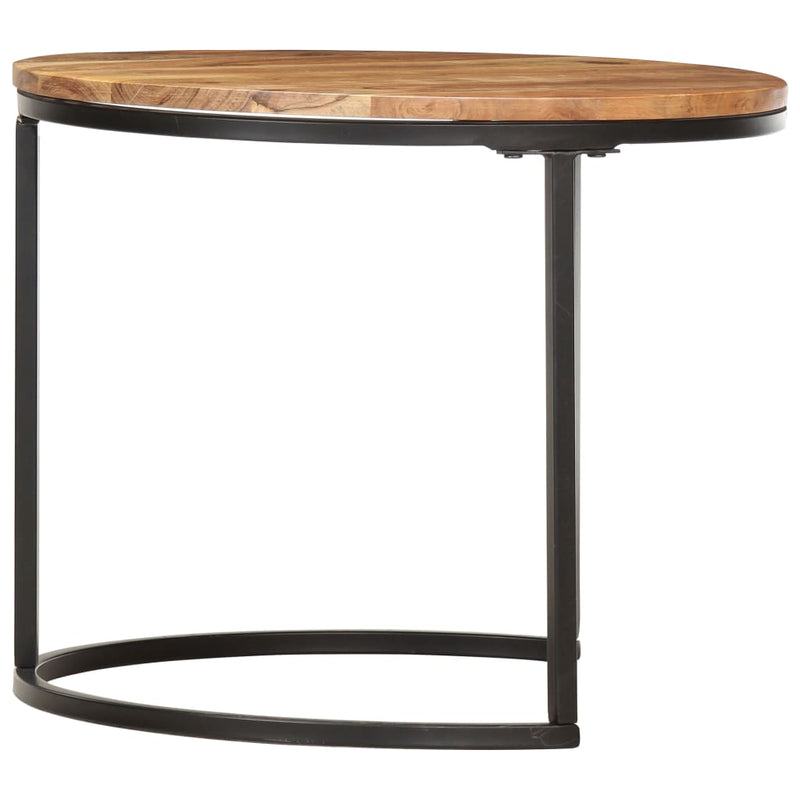 vidaXL Nesting Tables 2 pcs Solid Wood Acacia