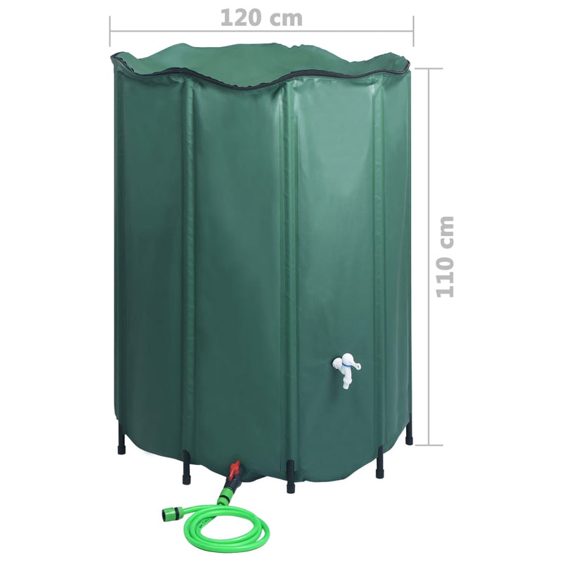vidaXL Collapsible Rain Water Tank with Spigot 1250 L