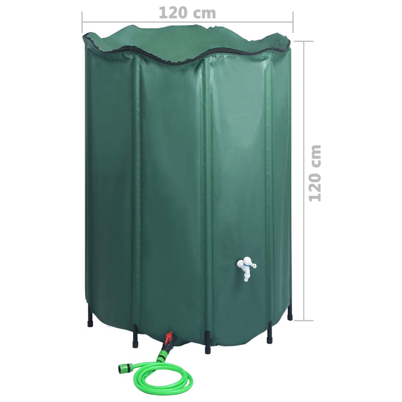 vidaXL Collapsible Rain Water Tank with Spigot 1350 L