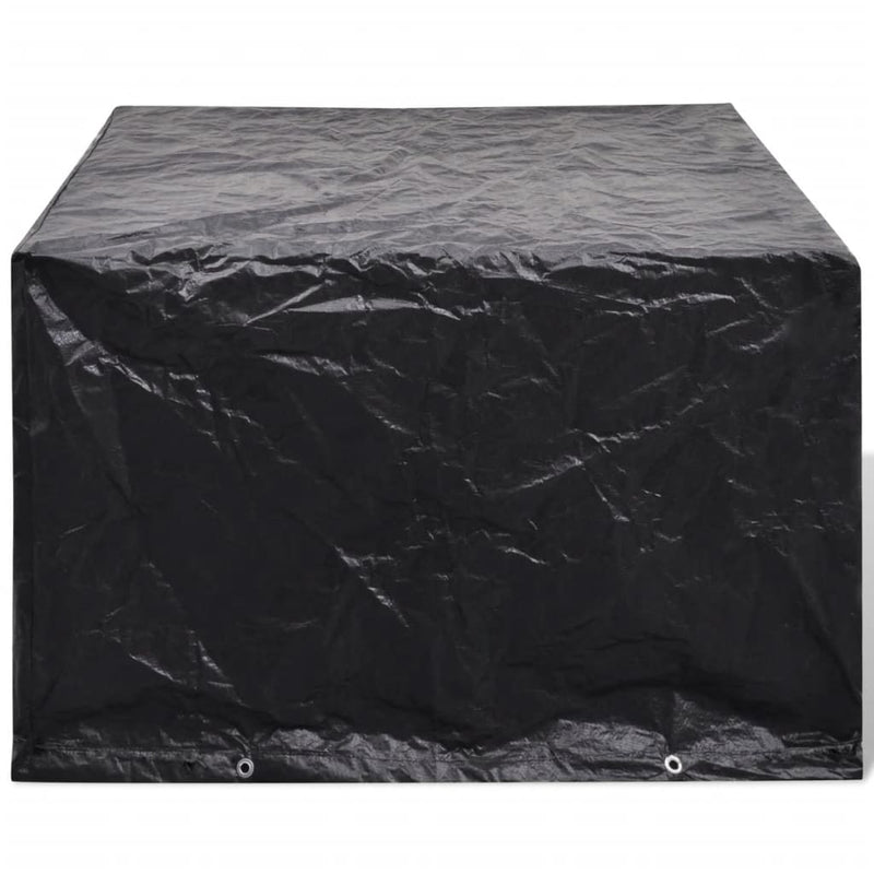 vidaXL Garden Furniture Covers 2 pcs 4 Person Poly Rattan Set 8 Eyelets 113x113cm