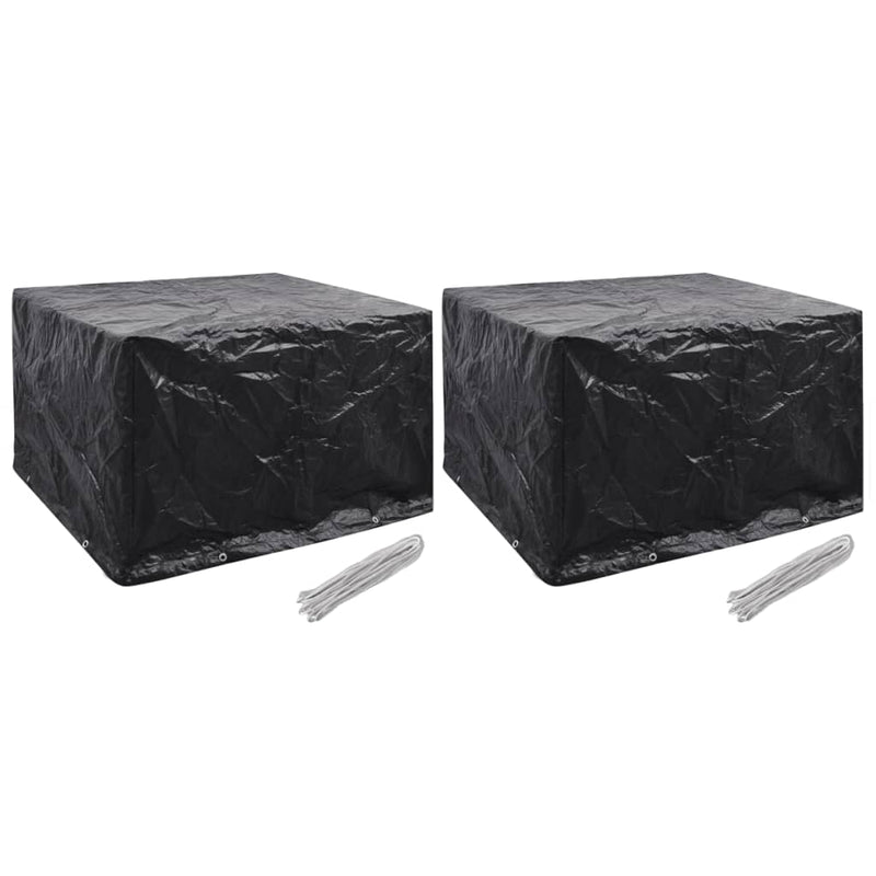 vidaXL Garden Furniture Covers 2 pcs 8 Eyelets 135x135x90 cm