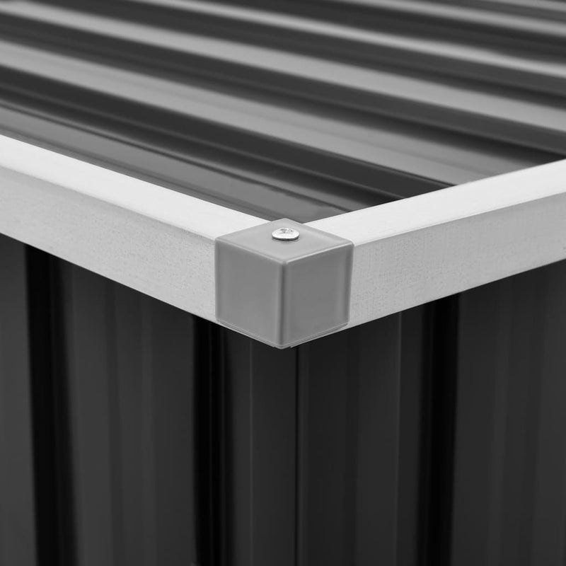 vidaXL Garden Storage Box Anthracite 109x67x65 cm
