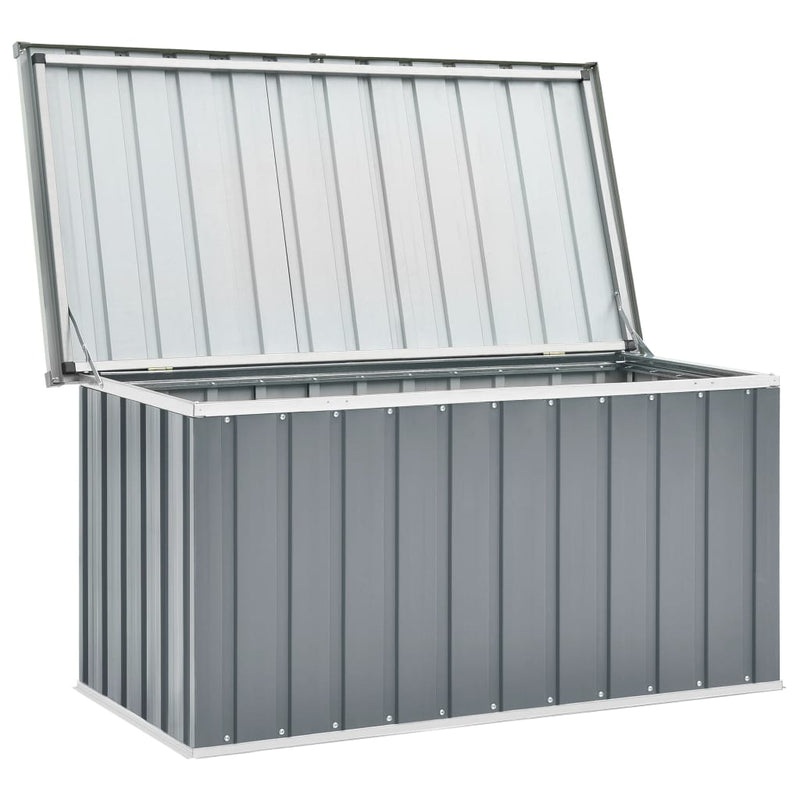 vidaXL Garden Storage Box Grey 129x67x65 cm