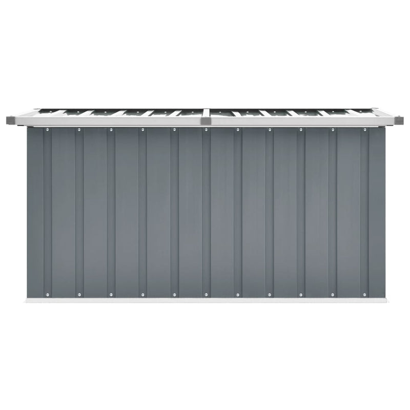 vidaXL Garden Storage Box Grey 129x67x65 cm