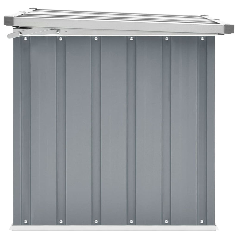 vidaXL Garden Storage Box Grey 129x67x65 cm